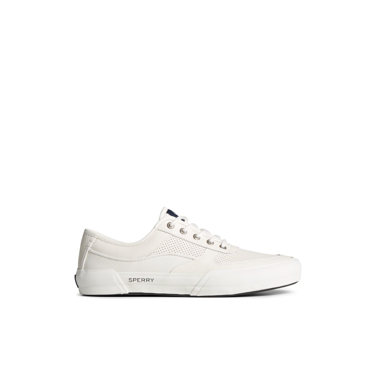 Sperry white mens sneakers hotsell